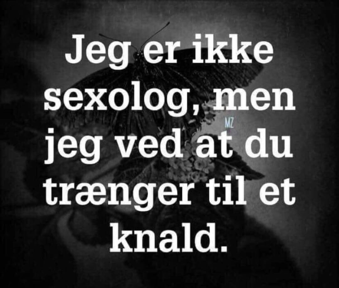 Jeg er ikke sexolog