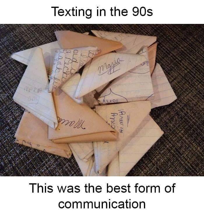Texting in the 90's