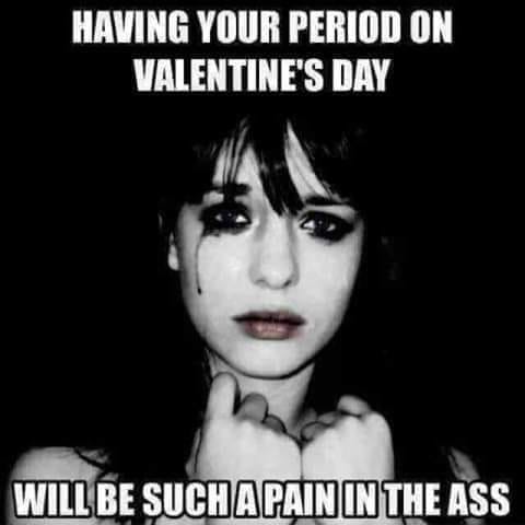 Having period on valentines