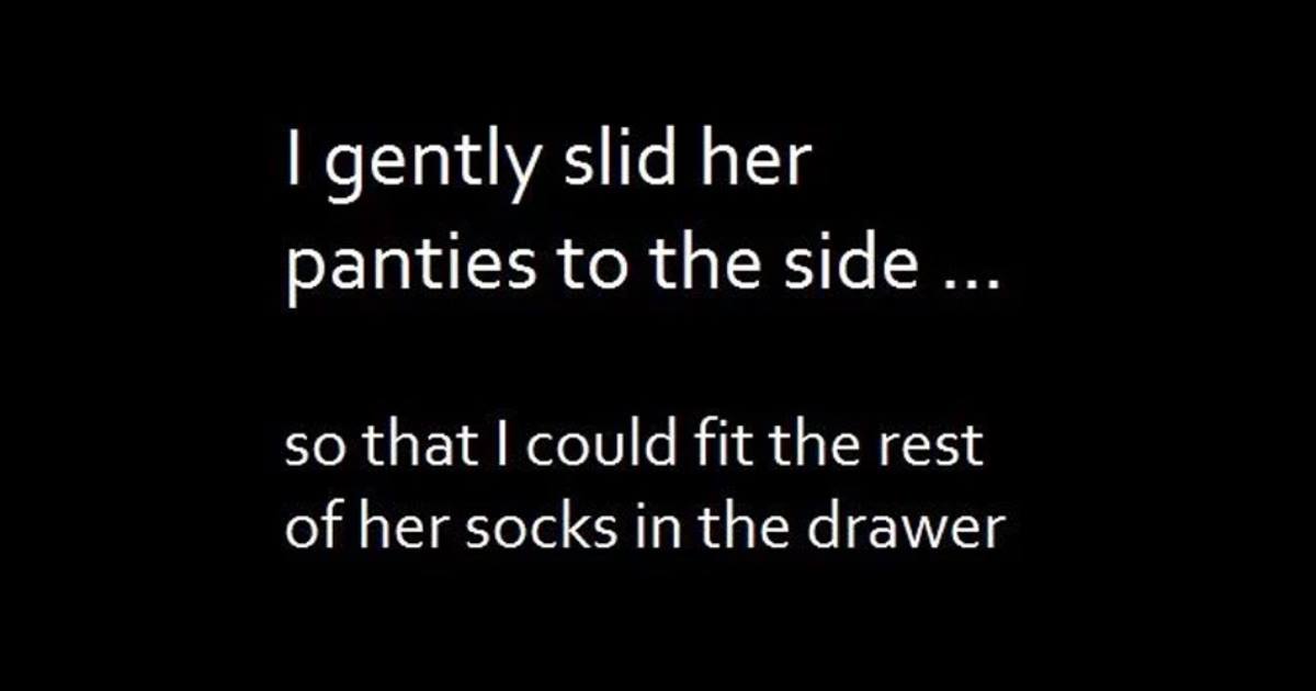 I gentle slid her panties to the side