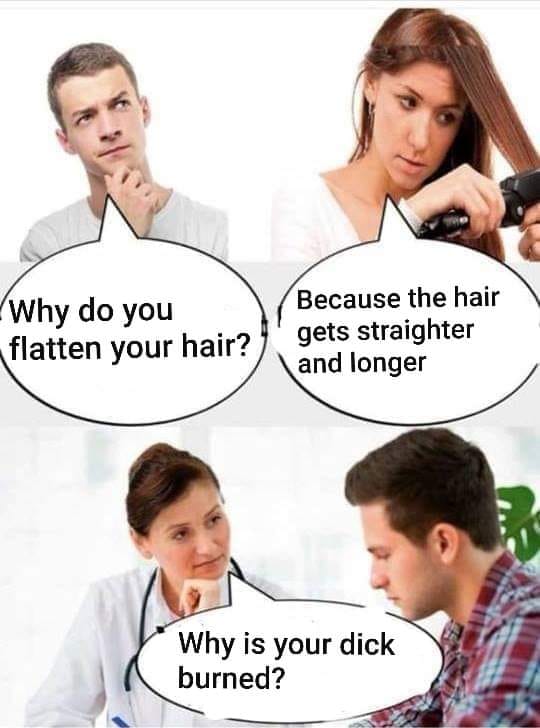 Why do you flatten your hair?